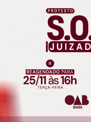 [Ato público “SOS Juizados”]