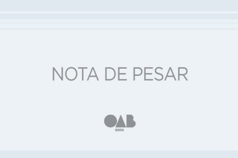 [ OAB Bahia lamenta falecimento de Mozart Soares de Souza]